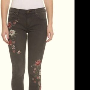 Driftwood Jackie Black Floral Embroidered Jeans